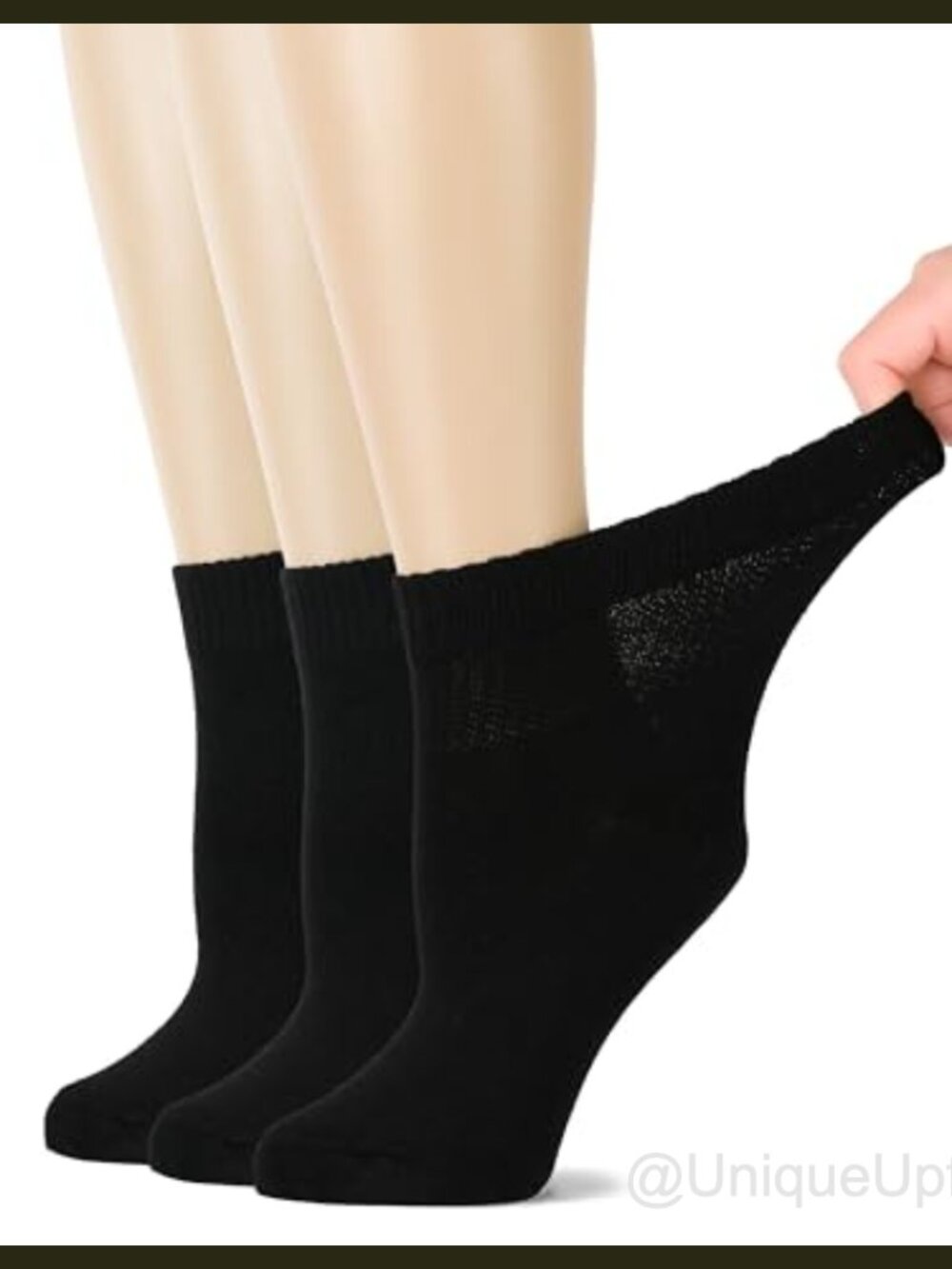 Diabetic Ankle Socks Rayon Bamboo Loose Fit Soft Seamless